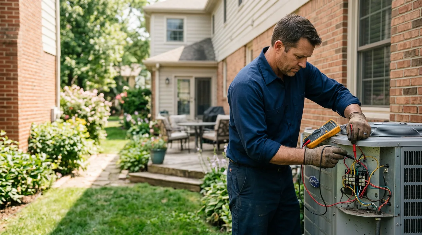 HVAC technician working near Markham, TX